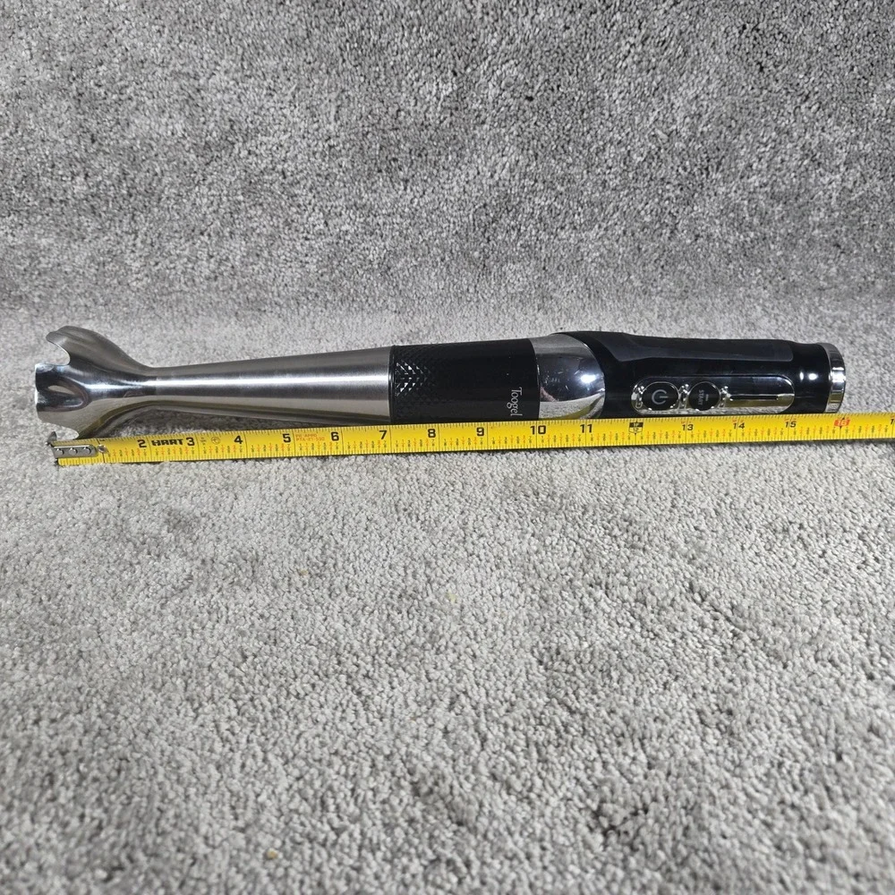 Toogel Immersion Hand‎ Blender Black Cordless 21-Speed Rotating Handle HB-2008B
